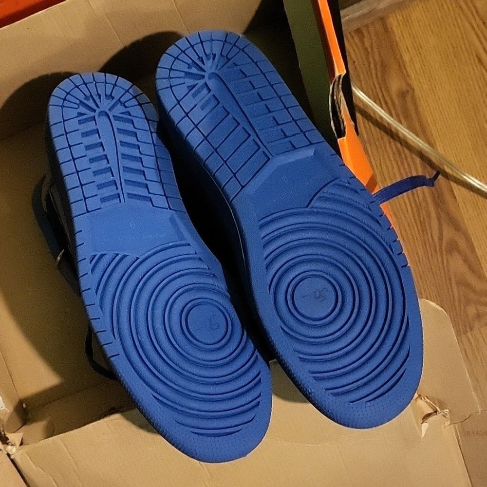 Stylish Blue Men'sâHigh-Top Sneakers - Picture 6 of 6